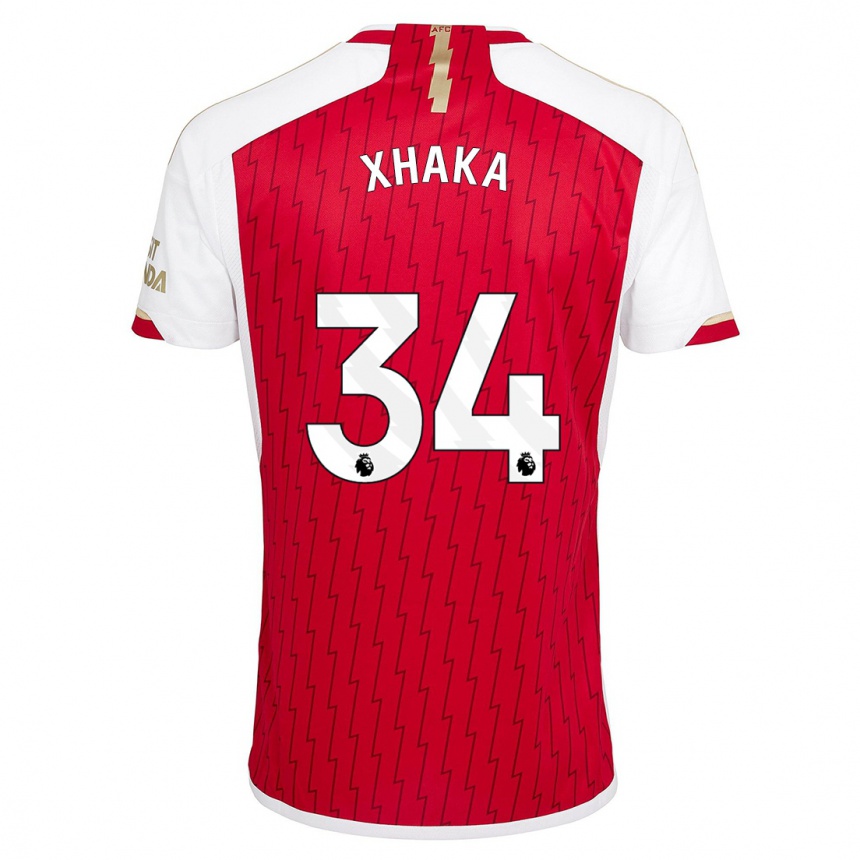 Mujer Fútbol Camiseta Granit Xhaka #34 Rojo 1ª Equipación 2023/24 Perú