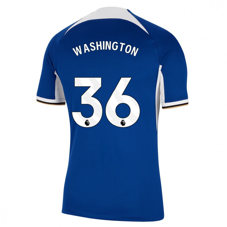 Mujer Fútbol Camiseta Deivid Washington #36 Azul 1ª Equipación 2023/24 Perú