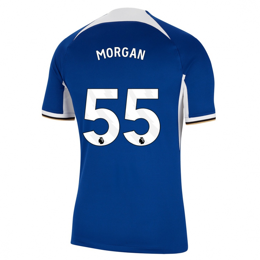 Mujer Fútbol Camiseta Jimmy-Jay Morgan #55 Azul 1ª Equipación 2023/24 Perú