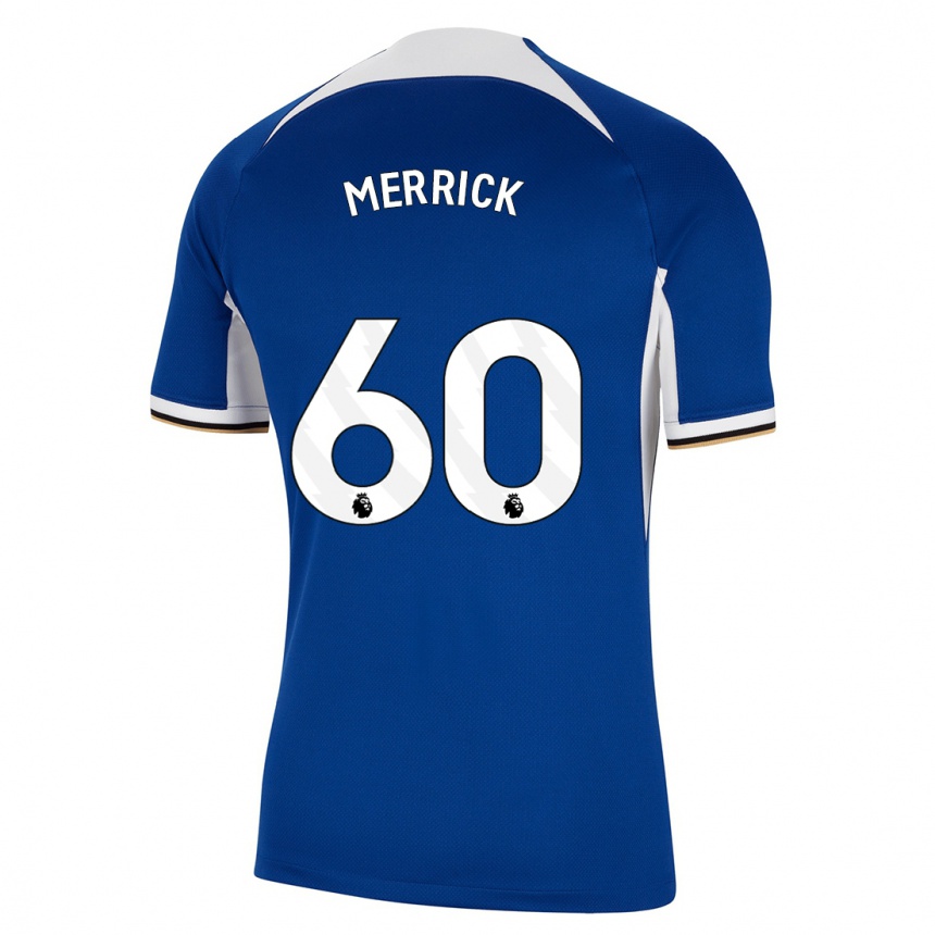 Mujer Fútbol Camiseta Max Merrick #60 Azul 1ª Equipación 2023/24 Perú