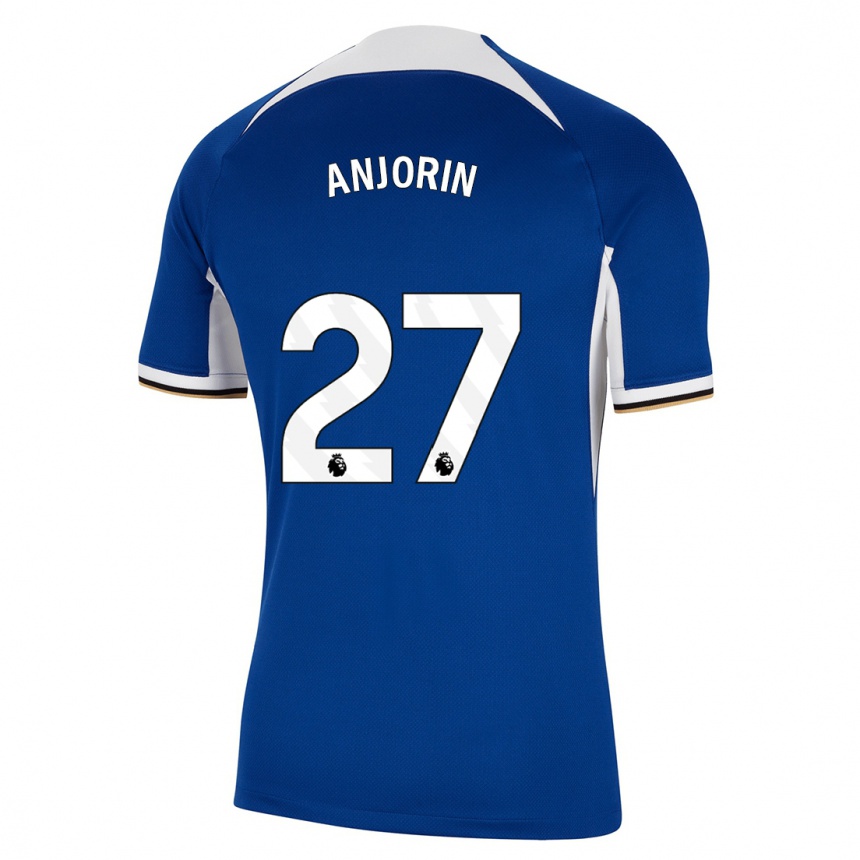 Mujer Fútbol Camiseta Tino Anjorin #27 Azul 1ª Equipación 2023/24 Perú