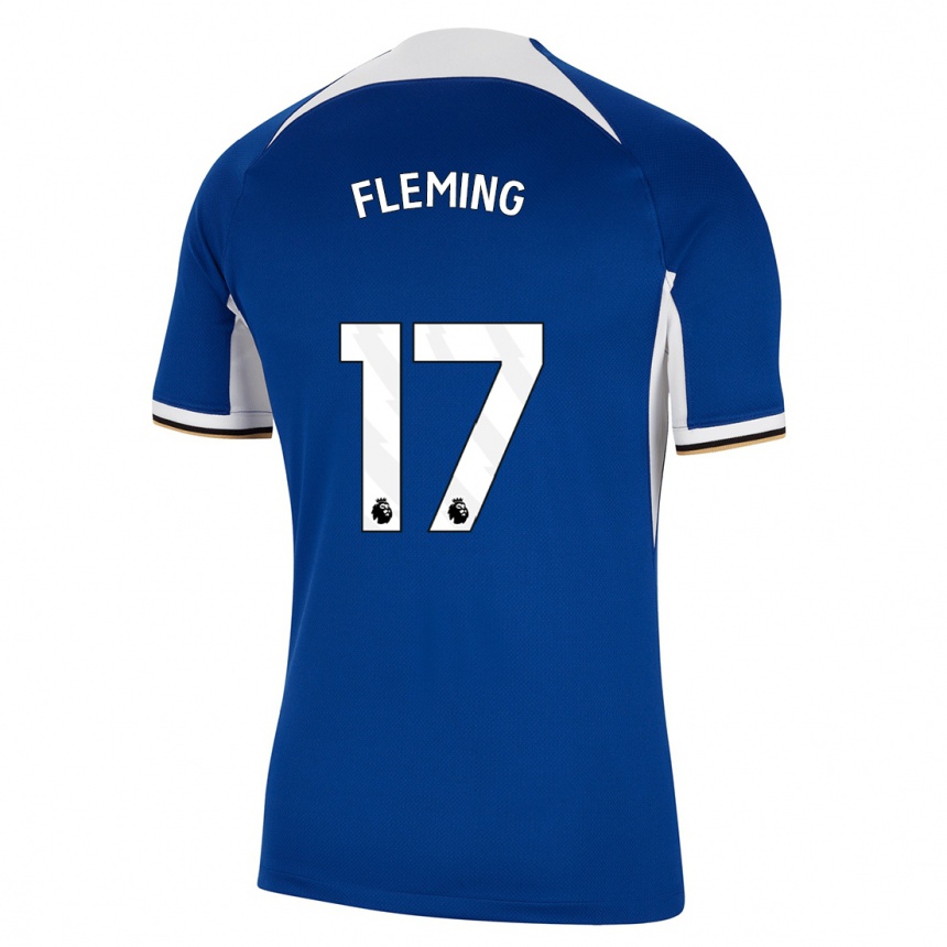 Mujer Fútbol Camiseta Jessie Fleming #17 Azul 1ª Equipación 2023/24 Perú