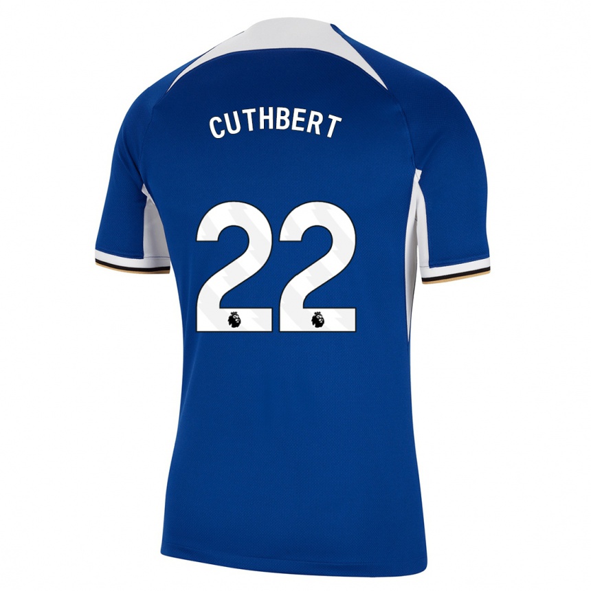 Mujer Fútbol Camiseta Erin Cuthbert #22 Azul 1ª Equipación 2023/24 Perú