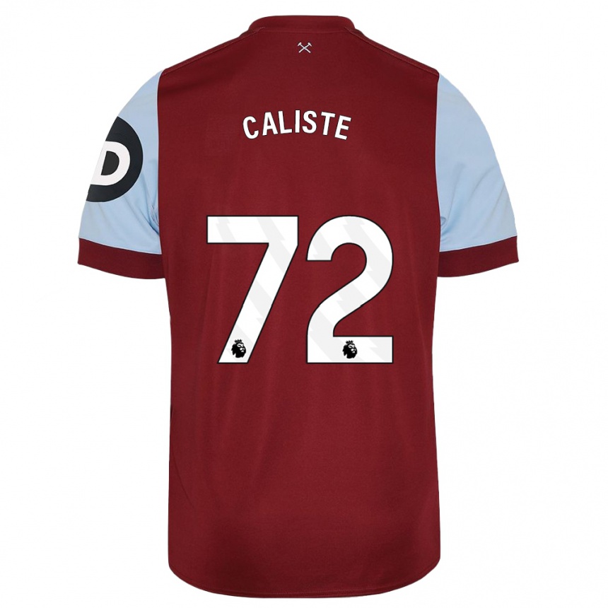 Mujer Fútbol Camiseta Gabriel Caliste #72 Granate 1ª Equipación 2023/24 Perú