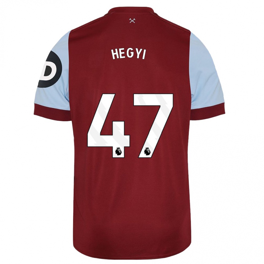 Mujer Fútbol Camiseta Krisztian Hegyi #47 Granate 1ª Equipación 2023/24 Perú