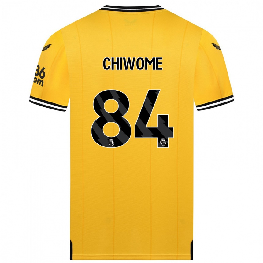 Mujer Fútbol Camiseta Leon Chiwome #84 Amarillo 1ª Equipación 2023/24 Perú