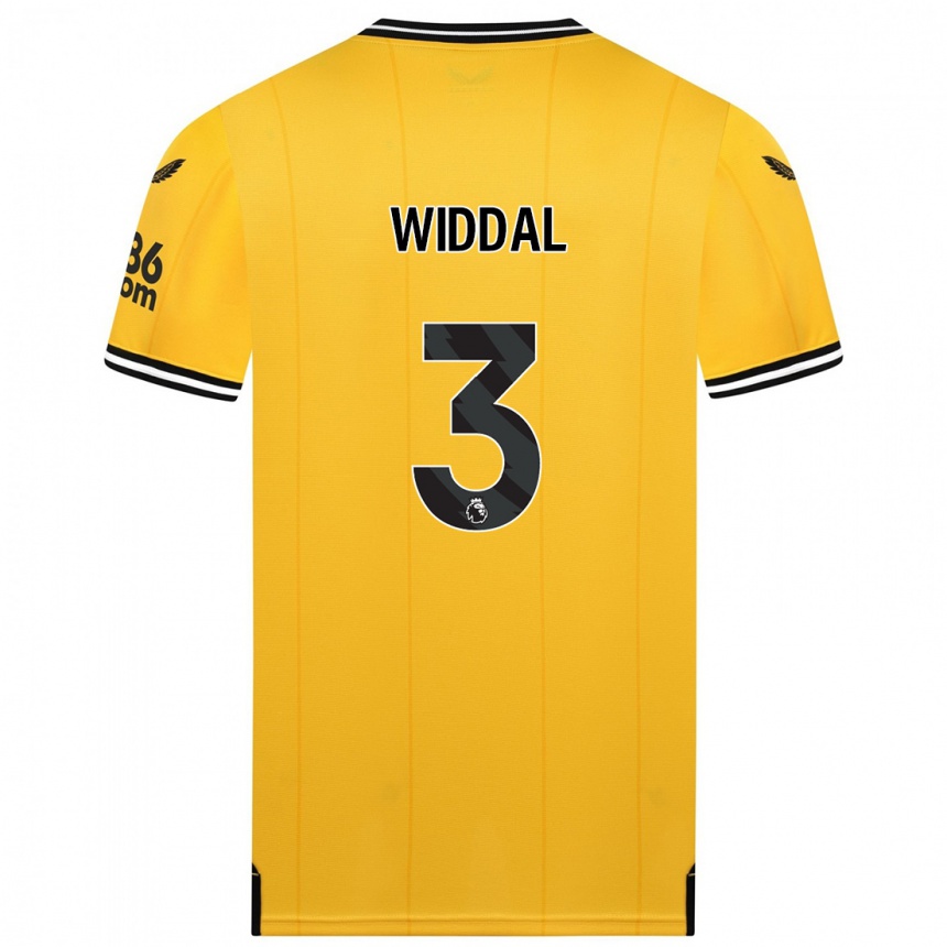 Mujer Fútbol Camiseta Natalie Widdal #3 Amarillo 1ª Equipación 2023/24 Perú