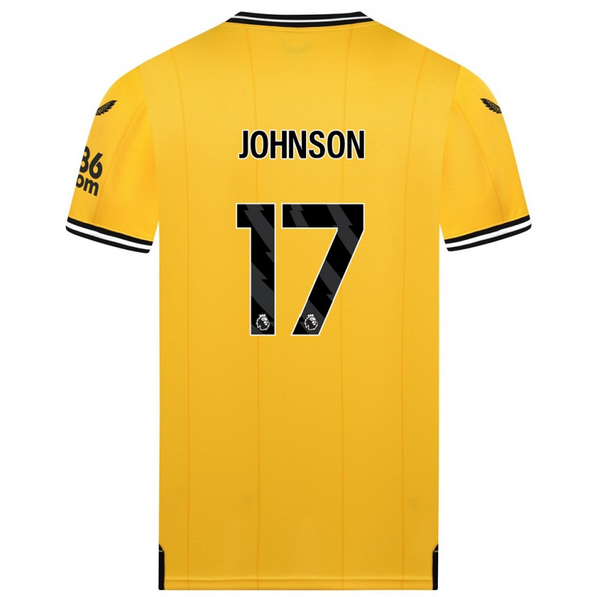 Mujer Fútbol Camiseta Katie Johnson #17 Amarillo 1ª Equipación 2023/24 Perú