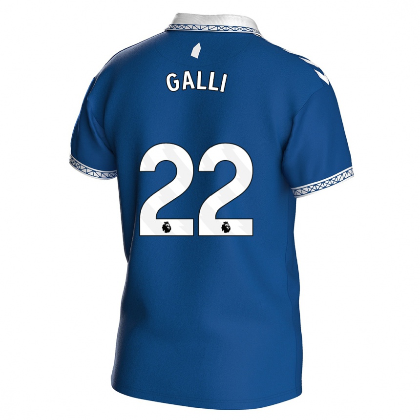 Mujer Fútbol Camiseta Aurora Galli #22 Azul Real 1ª Equipación 2023/24 Perú