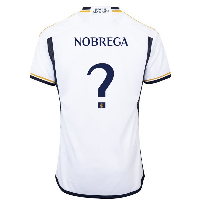 Mujer Fútbol Camiseta Abraham Nobrega #0 Blanco 1ª Equipación 2023/24 Perú