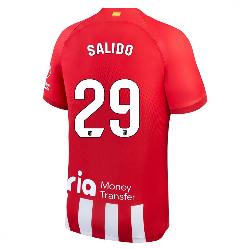 Mujer Fútbol Camiseta Alberto Salido #29 Rojo Blanco 1ª Equipación 2023/24 Perú