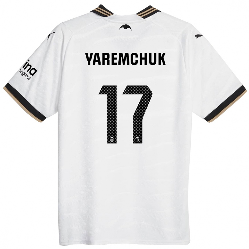 Mujer Fútbol Camiseta Roman Yaremchuk #17 Blanco 1ª Equipación 2023/24 Perú