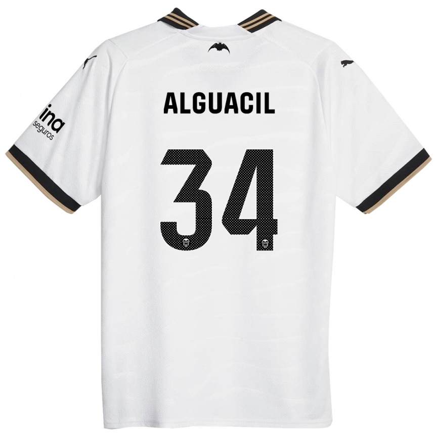 Mujer Fútbol Camiseta Ainhoa Alguacil #34 Blanco 1ª Equipación 2023/24 Perú