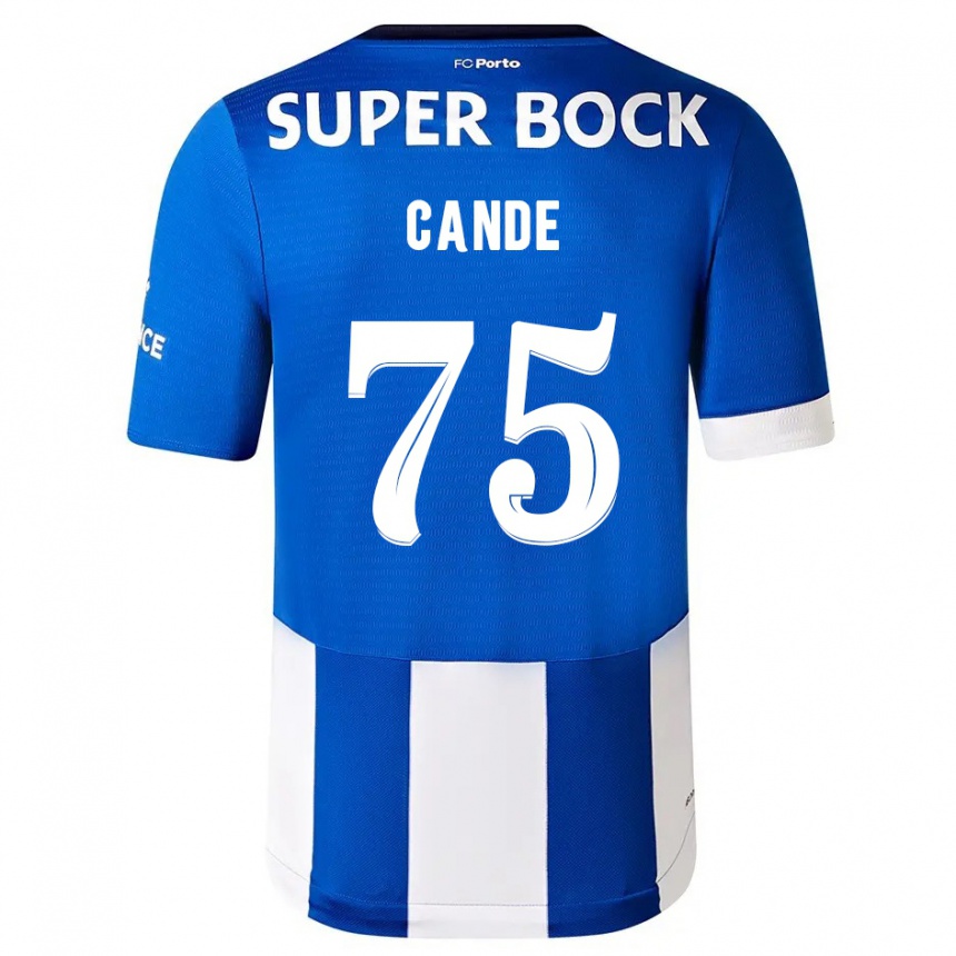 Mujer Fútbol Camiseta Anhá Cande #75 Azul Blanco 1ª Equipación 2023/24 Perú