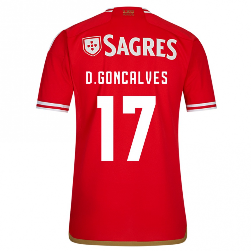 Mujer Fútbol Camiseta Diogo Goncalves #17 Rojo 1ª Equipación 2023/24 Perú