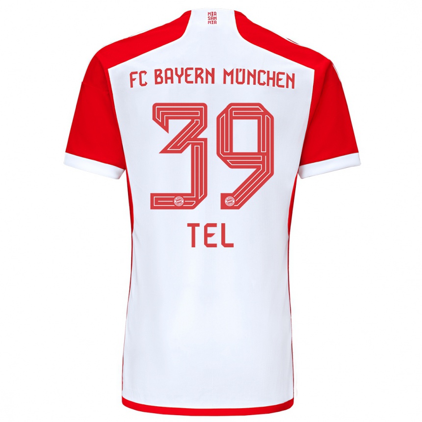 Mujer Fútbol Camiseta Mathys Tel #39 Rojo Blanco 1ª Equipación 2023/24 Perú