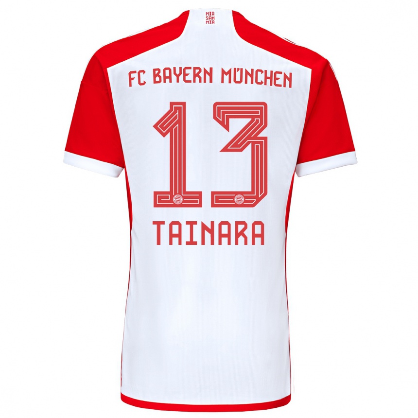 Mujer Fútbol Camiseta Tainara #13 Rojo Blanco 1ª Equipación 2023/24 Perú