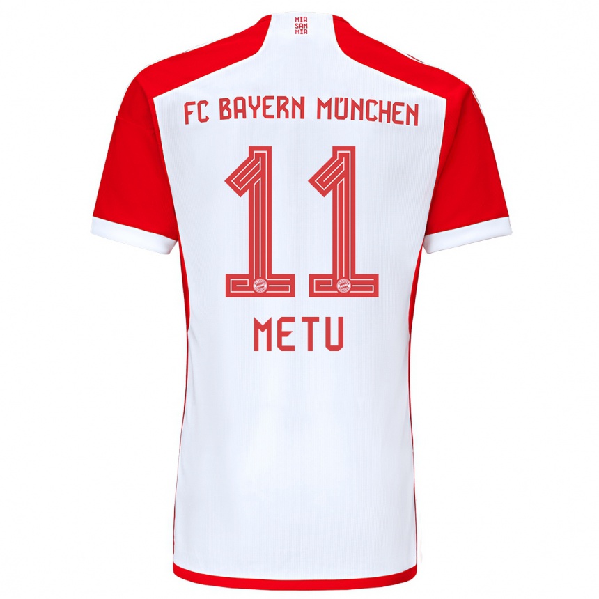 Mujer Fútbol Camiseta Emilian Metu #11 Rojo Blanco 1ª Equipación 2023/24 Perú