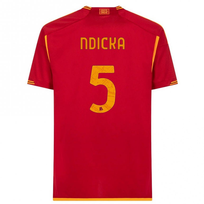 Mujer Fútbol Camiseta Evan Ndicka #5 Rojo 1ª Equipación 2023/24 Perú