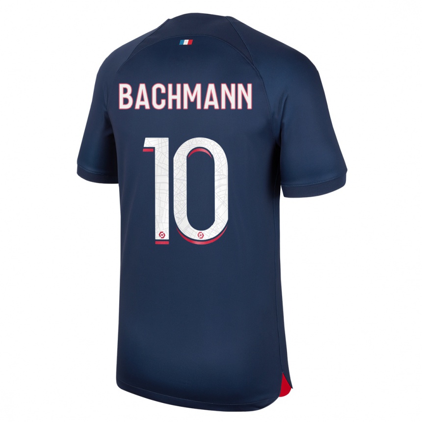 Mujer Fútbol Camiseta Ramona Bachmann #10 Azul Rojo 1ª Equipación 2023/24 Perú