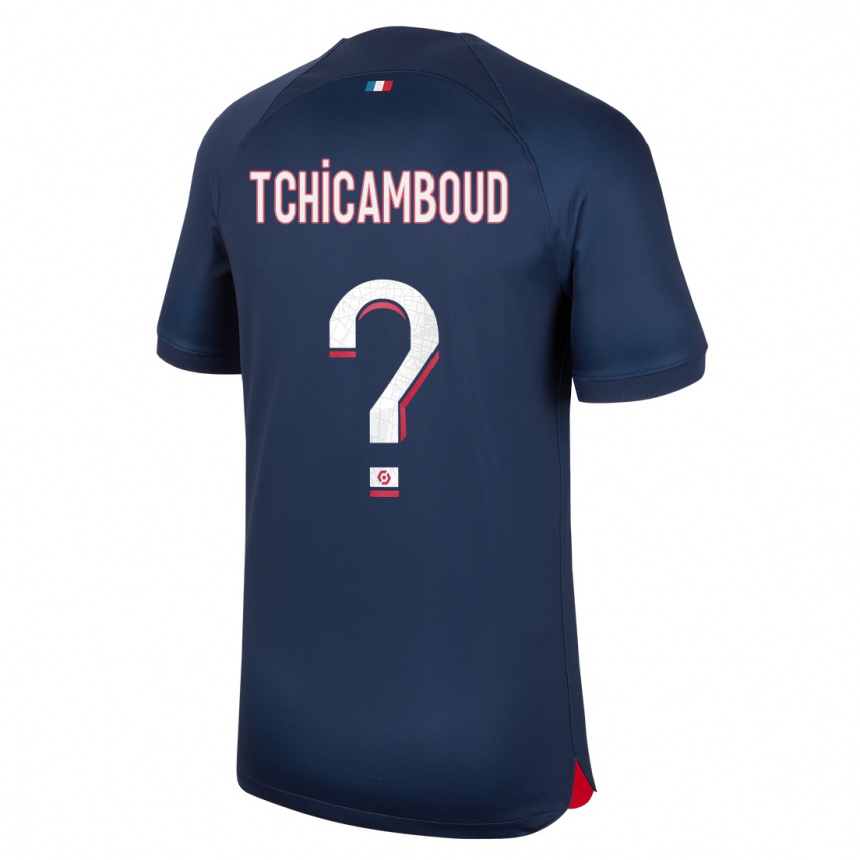 Mujer Fútbol Camiseta Queyrell Tchicamboud #0 Azul Rojo 1ª Equipación 2023/24 Perú