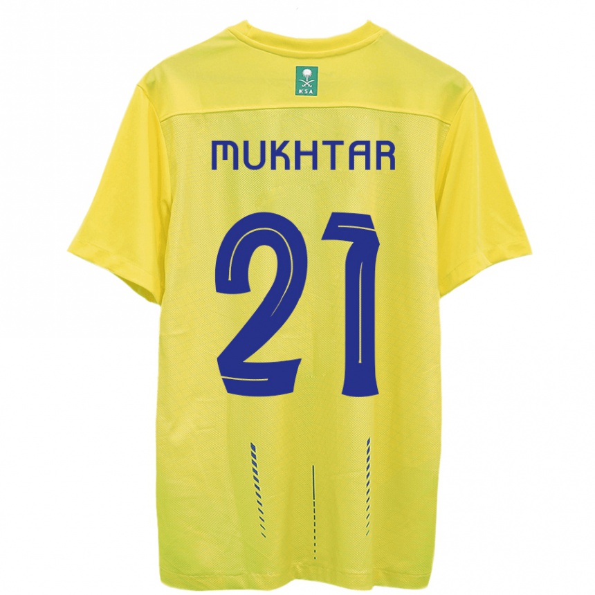 Mujer Fútbol Camiseta Mukhtar Ali #21 Amarillo 1ª Equipación 2023/24 Perú