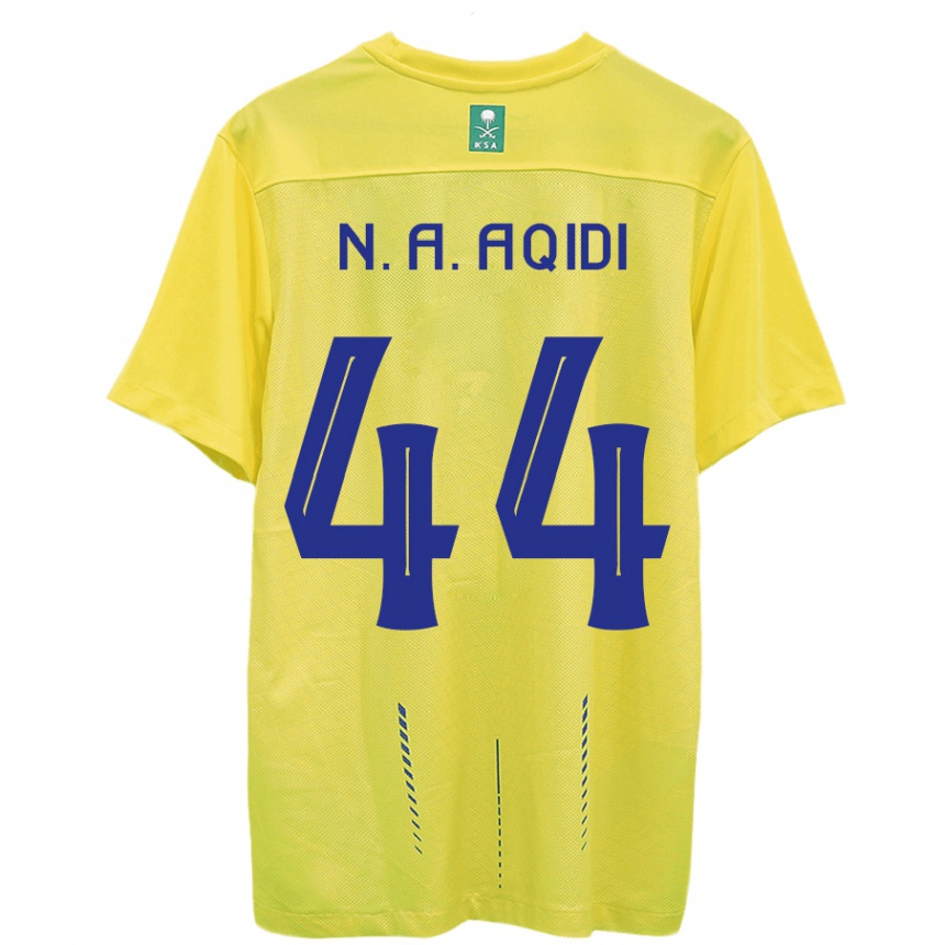 Mujer Fútbol Camiseta Nawaf Al-Aqidi #44 Amarillo 1ª Equipación 2023/24 Perú