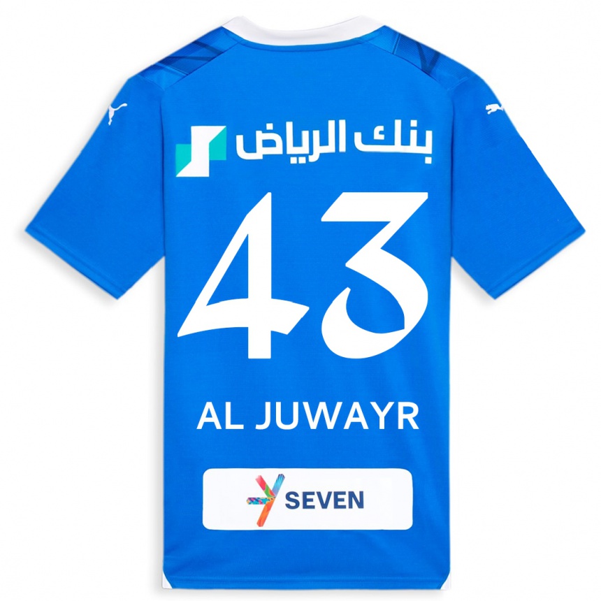 Mujer Fútbol Camiseta Musab Al-Juwayr #43 Azul 1ª Equipación 2023/24 Perú