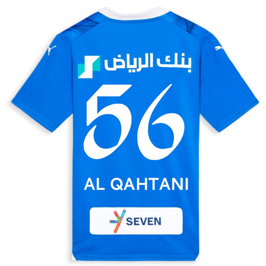 Mujer Fútbol Camiseta Mohammed Al-Qahtani #56 Azul 1ª Equipación 2023/24 Perú