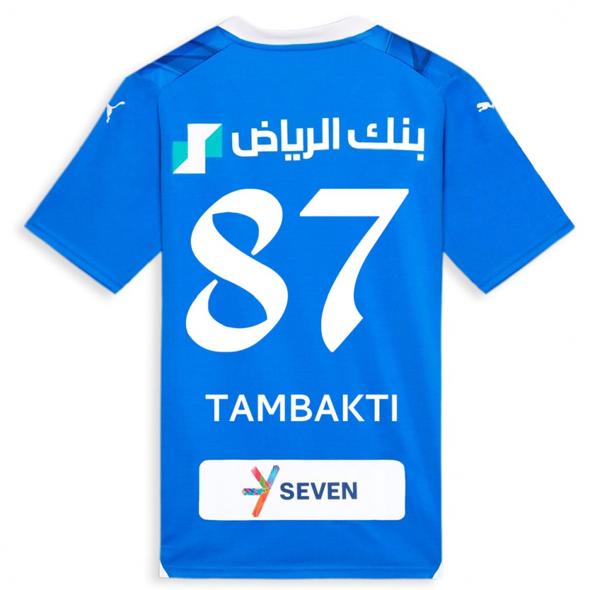 Mujer Fútbol Camiseta Hassan Tambakti #87 Azul 1ª Equipación 2023/24 Perú