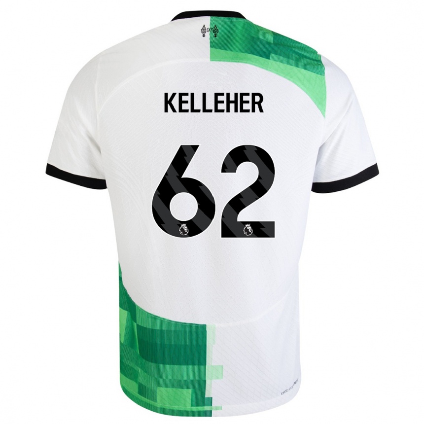 Mujer Fútbol Camiseta Caoimhin Kelleher #62 Blanco Verde 2ª Equipación 2023/24 Perú