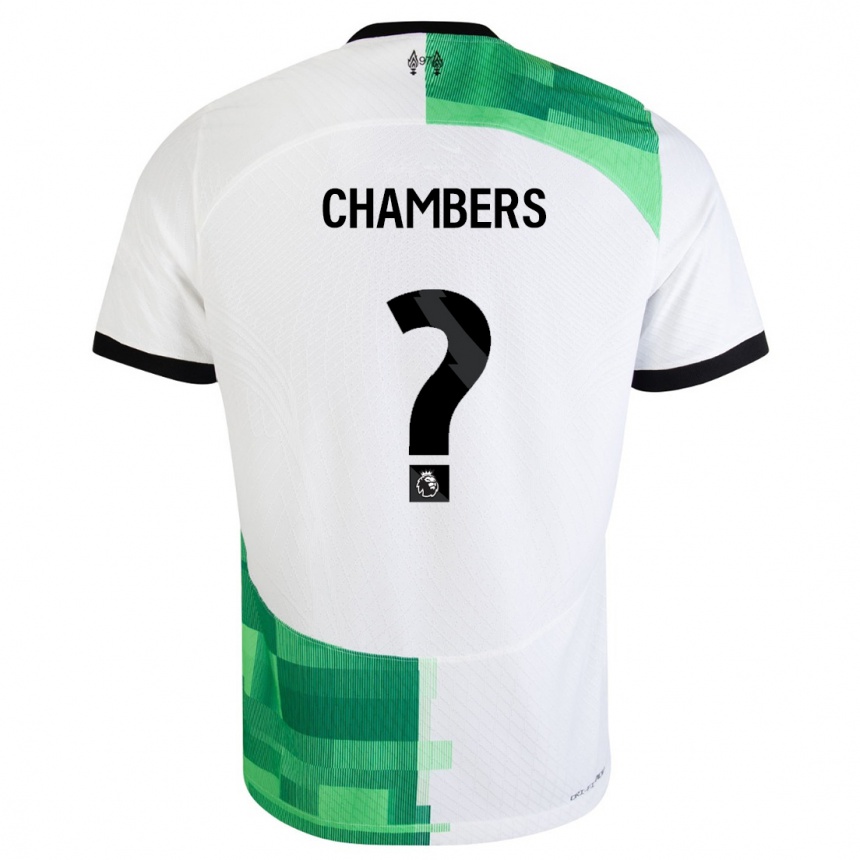 Mujer Fútbol Camiseta Luke Chambers #0 Blanco Verde 2ª Equipación 2023/24 Perú