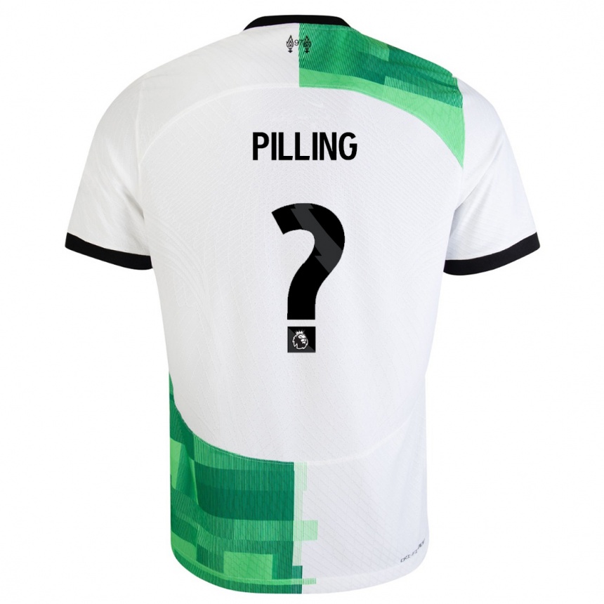 Mujer Fútbol Camiseta Tommy Pilling #0 Blanco Verde 2ª Equipación 2023/24 Perú