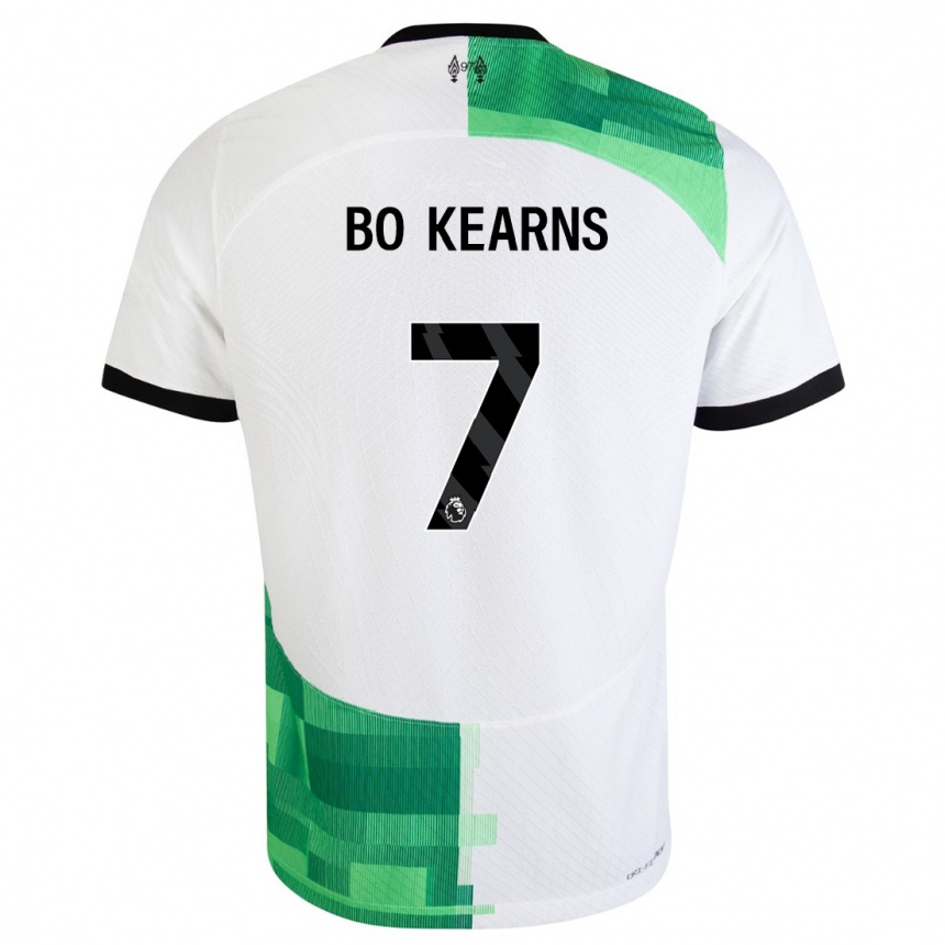 Mujer Fútbol Camiseta Missy Bo Kearns #7 Blanco Verde 2ª Equipación 2023/24 Perú