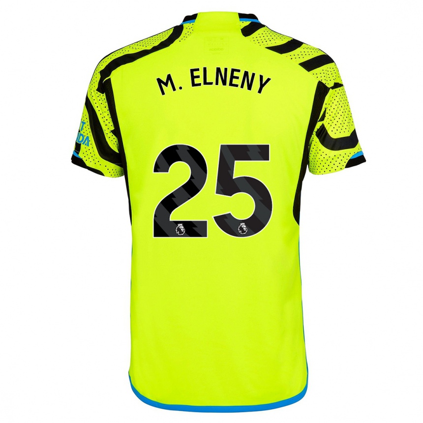 Mujer Fútbol Camiseta Mohamed Elneny #25 Amarillo 2ª Equipación 2023/24 Perú