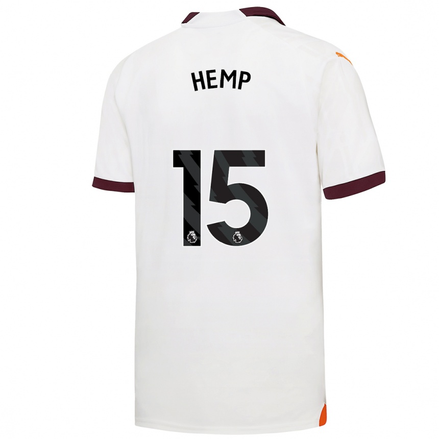 Mujer Fútbol Camiseta Lauren Hemp #15 Blanco 2ª Equipación 2023/24 Perú