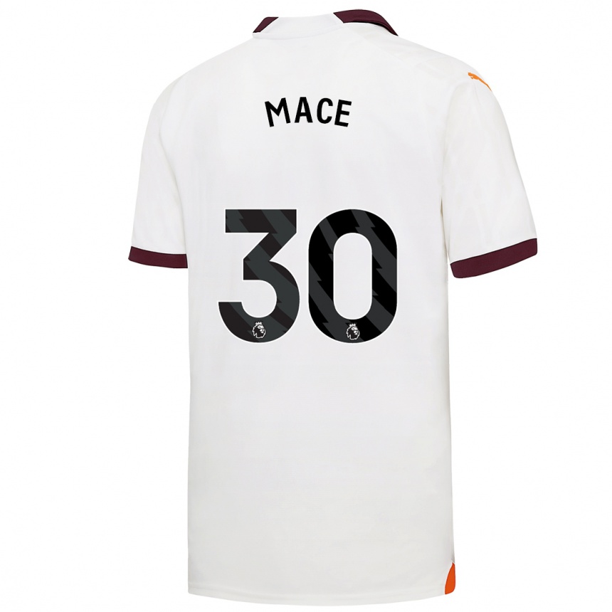 Mujer Fútbol Camiseta Ruby Mace #30 Blanco 2ª Equipación 2023/24 Perú