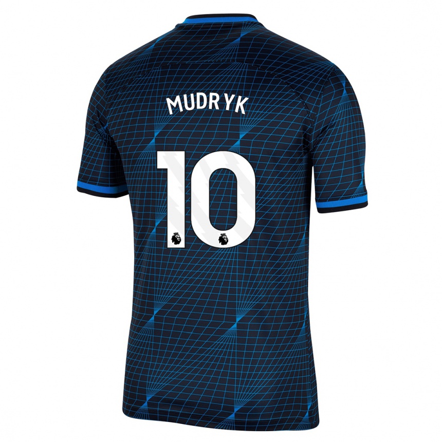 Mujer Fútbol Camiseta Mykhaylo Mudryk #10 Azul Oscuro 2ª Equipación 2023/24 Perú