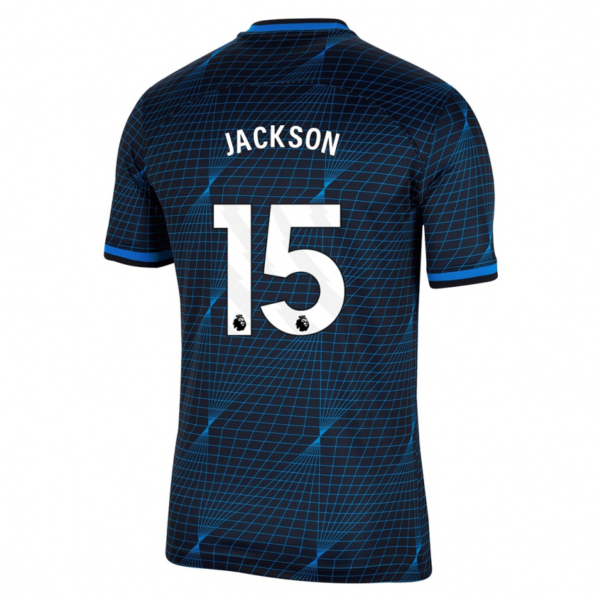 Mujer Fútbol Camiseta Nicolas Jackson #15 Azul Oscuro 2ª Equipación 2023/24 Perú