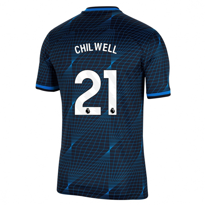 Mujer Fútbol Camiseta Ben Chilwell #21 Azul Oscuro 2ª Equipación 2023/24 Perú