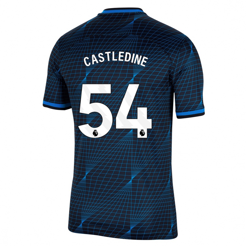 Mujer Fútbol Camiseta Leo Castledine #54 Azul Oscuro 2ª Equipación 2023/24 Perú