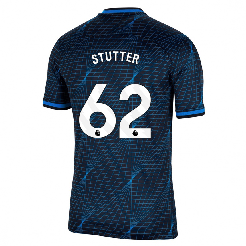 Mujer Fútbol Camiseta Ronnie Stutter #62 Azul Oscuro 2ª Equipación 2023/24 Perú