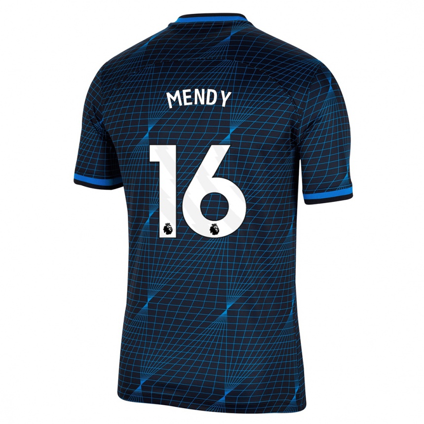 Mujer Fútbol Camiseta Edouard Mendy #16 Azul Oscuro 2ª Equipación 2023/24 Perú