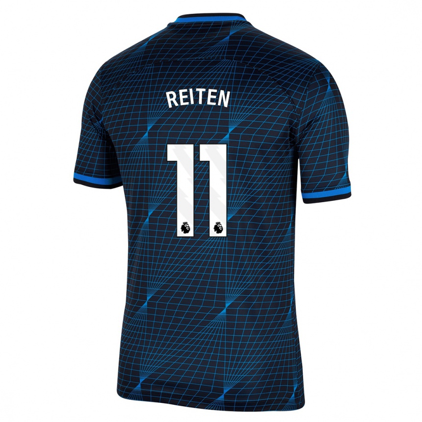 Mujer Fútbol Camiseta Guro Reiten #11 Azul Oscuro 2ª Equipación 2023/24 Perú