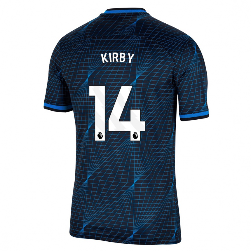 Mujer Fútbol Camiseta Fran Kirby #14 Azul Oscuro 2ª Equipación 2023/24 Perú