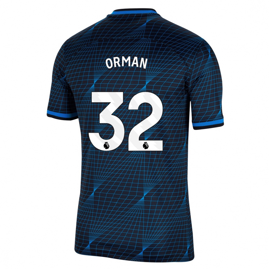 Mujer Fútbol Camiseta Emily Orman #32 Azul Oscuro 2ª Equipación 2023/24 Perú