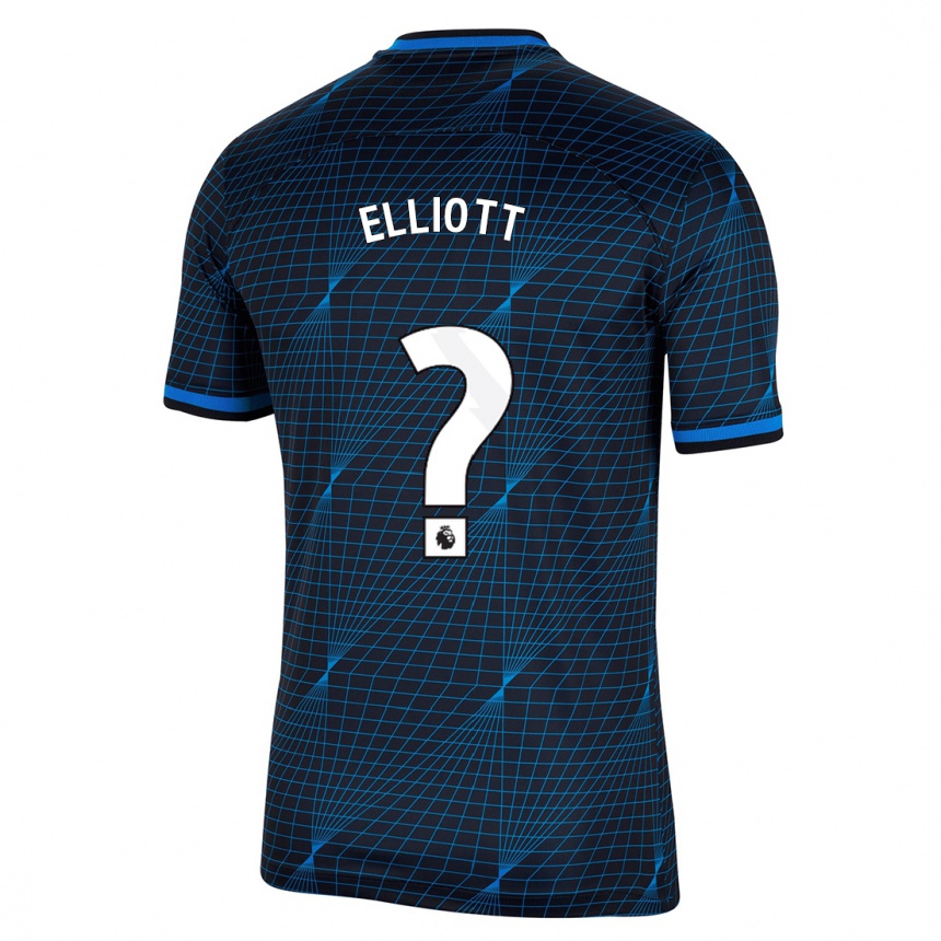 Mujer Fútbol Camiseta Ben Elliott #0 Azul Oscuro 2ª Equipación 2023/24 Perú