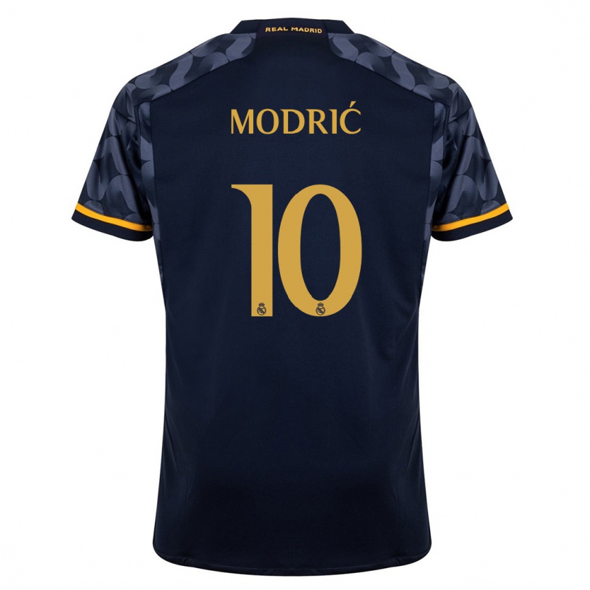 Mujer Fútbol Camiseta Luka Modric #10 Azul Oscuro 2ª Equipación 2023/24 Perú