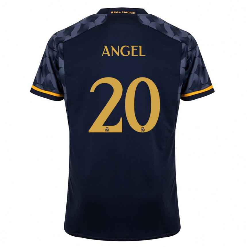 Mujer Fútbol Camiseta Manuel Angel #20 Azul Oscuro 2ª Equipación 2023/24 Perú