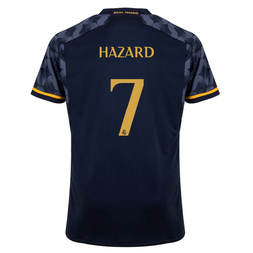 Mujer Fútbol Camiseta Eden Hazard #7 Azul Oscuro 2ª Equipación 2023/24 Perú